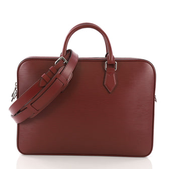 Louis Vuitton Dandy Briefcase Epi Leather MM Red 3821821