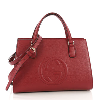 Gucci Soho Convertible Top Handle Satchel Leather 38218220