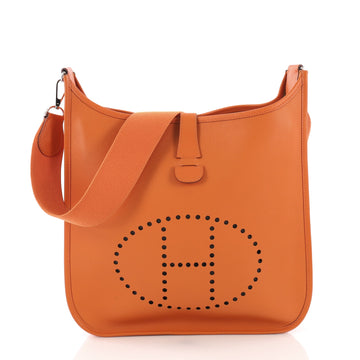 Hermes Evelyne Crossbody Gen II Epsom GM Orange 38218221