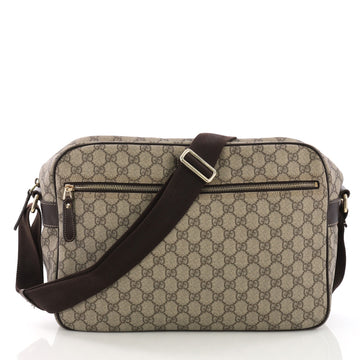 Gucci Front Zip Camera Bag GG Coated Canvas Large 38218247