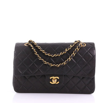 Chanel Vintage Classic Double Flap Bag Quilted Lambskin 38218269