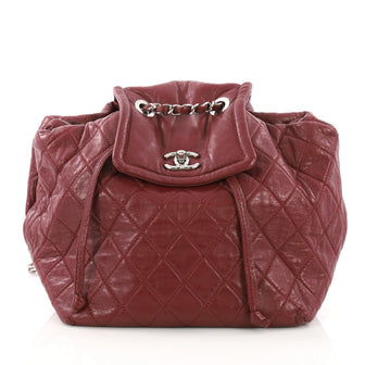 Chanel Beijing 2 in 1 Backpack Quilted Lambskin Red 3821843