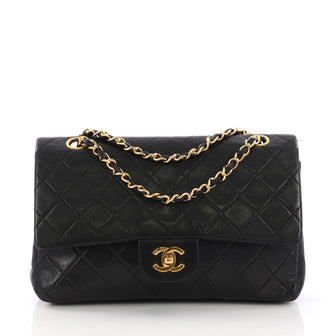Chanel Vintage Classic Double Flap Bag Quilted Lambskin 3821855