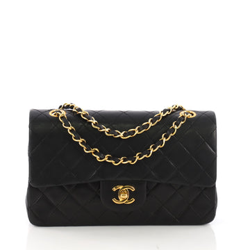 Chanel Vintage Classic Double Flap Bag Quilted Lambskin Small 3821856