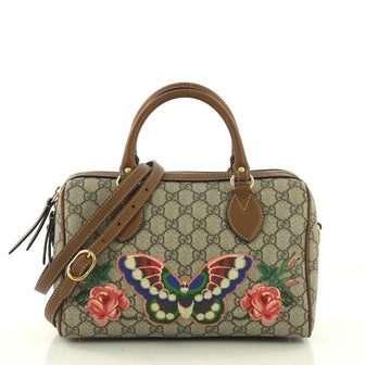 Gucci Convertible Boston Bag Embroidered GG Coated 3821874