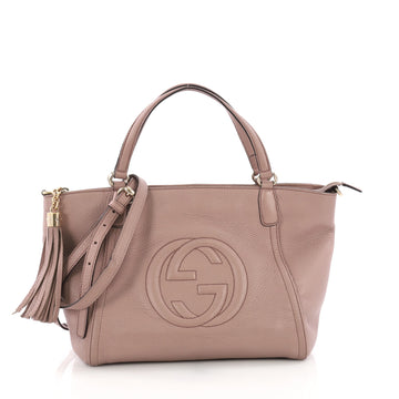 Gucci Soho Convertible Top Handle Bag Leather Small - Rebag