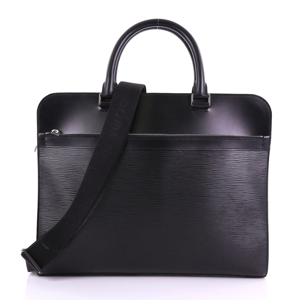 Louis Vuitton Basano GM Epi ブリーフケース Louis Vuitton Briefcase Bassano Epi MM Black (Without Strap