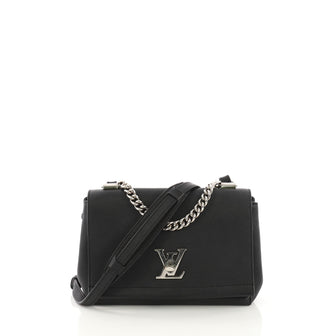 Louis Vuitton Lockme II Handbag Leather BB Black 382382