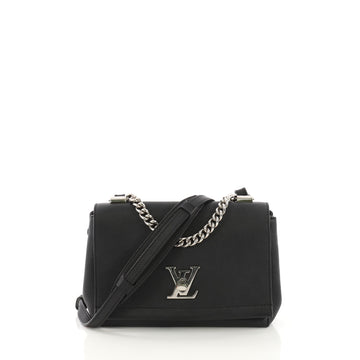 Louis Vuitton Lockme II Handbag Leather BB Black 382382