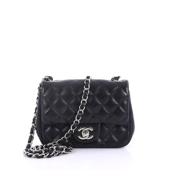 Chanel Square Classic Single Flap Bag Quilted Lambskin 382431