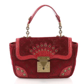 Louis Vuitton Irvine Handbag Monogram Velours and 3824702