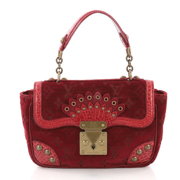 Louis Vuitton Irvine Handbag Monogram Velours and 3824702