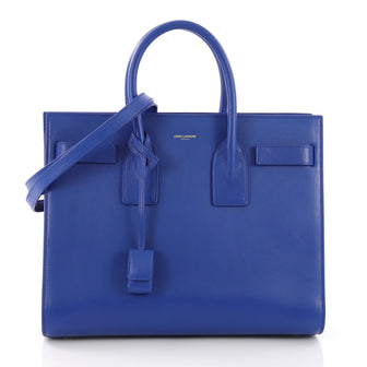 Saint Laurent Model: Sac de Jour Handbag Leather Small Blue 38257/1