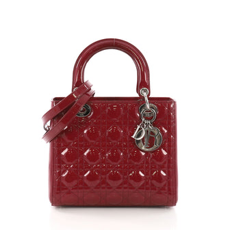 Christian Dior Lady Dior Handbag Cannage Quilt Patent 3826010
