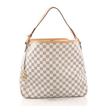 Louis Vuitton Delightful NM Handbag Damier MM White 382781