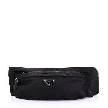 Prada Model: Convertible Pocket Belt Bag Tessuto Medium Black 38281/15