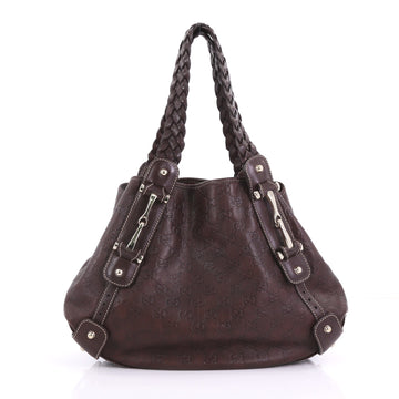 Gucci Pelham Shoulder Bag Guccissima Leather Small Brown 383079