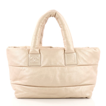 Chanel Model: Coco Cocoon Reversible Tote Quilted Lambskin Medium Neutral 38311/21