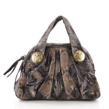 Gucci Hysteria Dome Satchel Python Small Neutral 3831127
