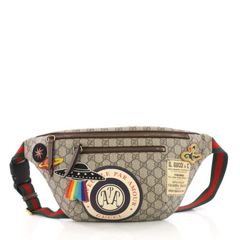 Gucci Courrier Zip Belt Bag GG Coated Canvas with 383272