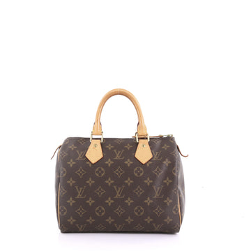 Louis Vuitton Speedy Handbag Monogram Canvas 25 Brown 3836601