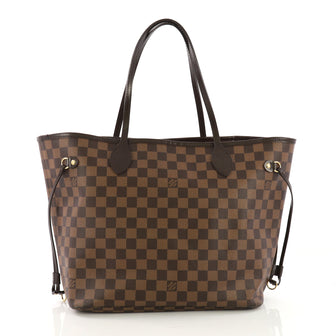 Louis Vuitton Neverfull NM Tote Damier MM Brown 383701