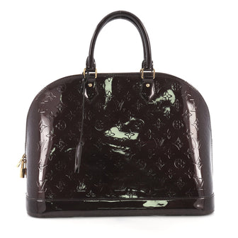 Louis Vuitton Model: Alma Handbag Monogram Vernis MM Purple 38373/2