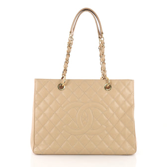 Chanel Grand Shopping Tote Quilted Caviar 383776