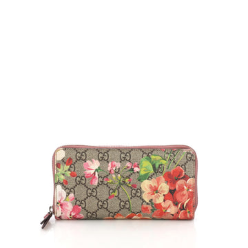 Gucci Zip Around Wallet Blooms Print GG Coated Canvas 3841836