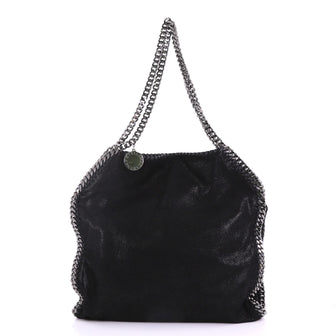 Stella McCartney Falabella Tote Shaggy Deer Small Black 384191