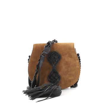 Saint Laurent Passementerie Crossbody Bag Suede Small
