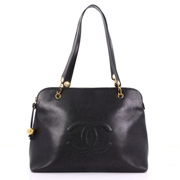 Chanel Vintage Timeless Zip Tote Caviar Large Black 38440123