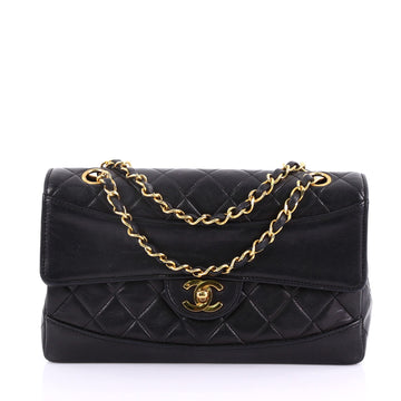 Chanel Vintage CC Chain Flap Bag Quilted Lambskin Medium 38440155