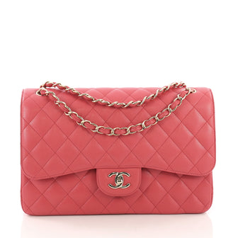 Chanel Classic Double Flap Bag Quilted Caviar Jumbo 38440163