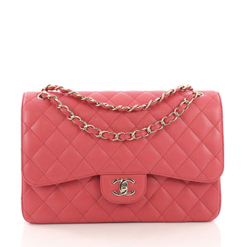 Chanel Classic Double Flap Bag Quilted Caviar Jumbo 38440163