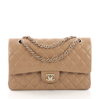 Chanel Classic Double Flap Bag Quilted Lambskin Medium 38440186