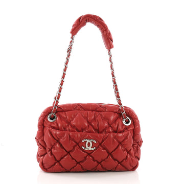 Chanel Bubble Camera Bag Quilted Lambskin Small Red 38440205