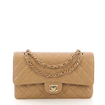 Chanel Vintage Classic Double Flap Bag Quilted Caviar 38440213