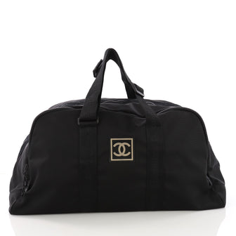 Chanel Sport Line Duffle Bag Canvas Large Black 38440241
