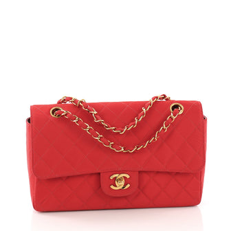 Chanel Vintage CC Chain Flap Bag Quilted Grosgrain 38440244