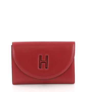 Hermes Vintage H Gaine Clutch Leather - Designer Handbag - Rebag