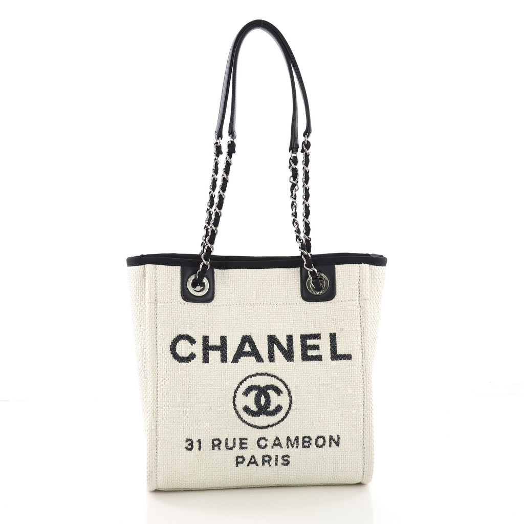 Chanel Navy Raffia Tote Bag - AWL1745 – LuxuryPromise