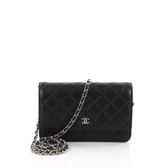 Chanel Wallet on Chain Quilted Lambskin Black 3844078