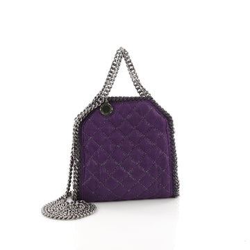 Stella McCartney Falabella Fold Over Crossbody Bag Quilted Shaggy Deer Tiny 3844084