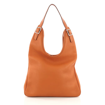 Hermes Massai Handbag Leather 32 - Designer Handbag - Rebag