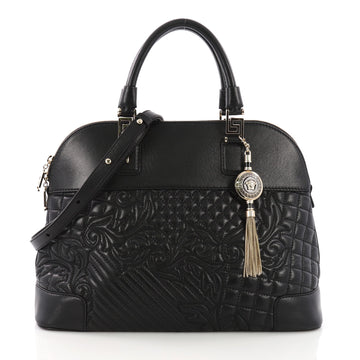 Versace Athena Satchel Barocco Leather Large - Rebag