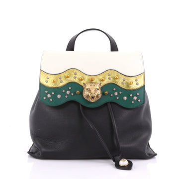 Gucci Animalier Malin Backpack Studded Leather Medium 384492