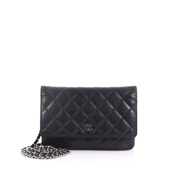 Chanel Wallet on Chain Quilted Lambskin Black 384561