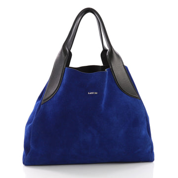 Lanvin Cabas Tote Suede Medium - Designer Handbag - Rebag