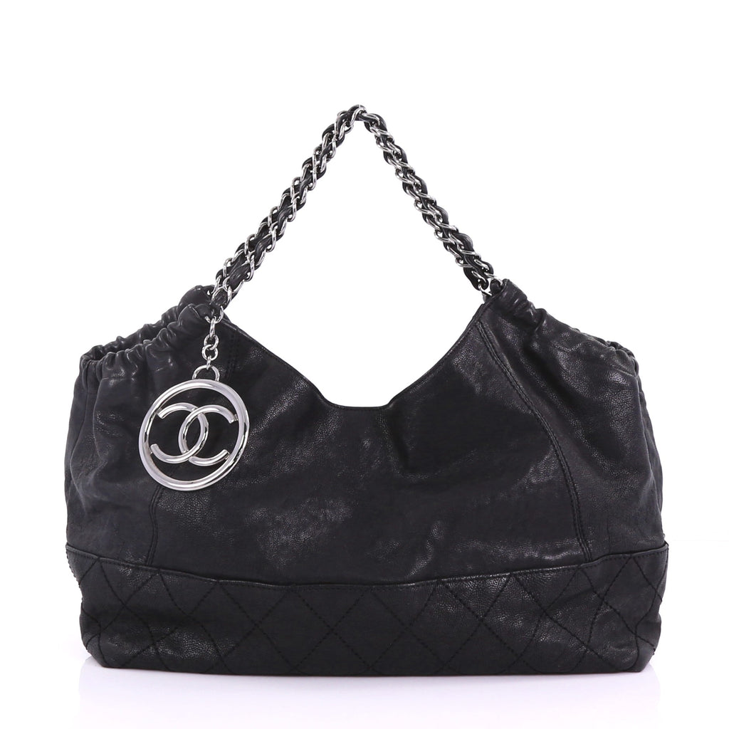 Buy Chanel Baby Coco Cabas Quilted Leather Large Black 3846732